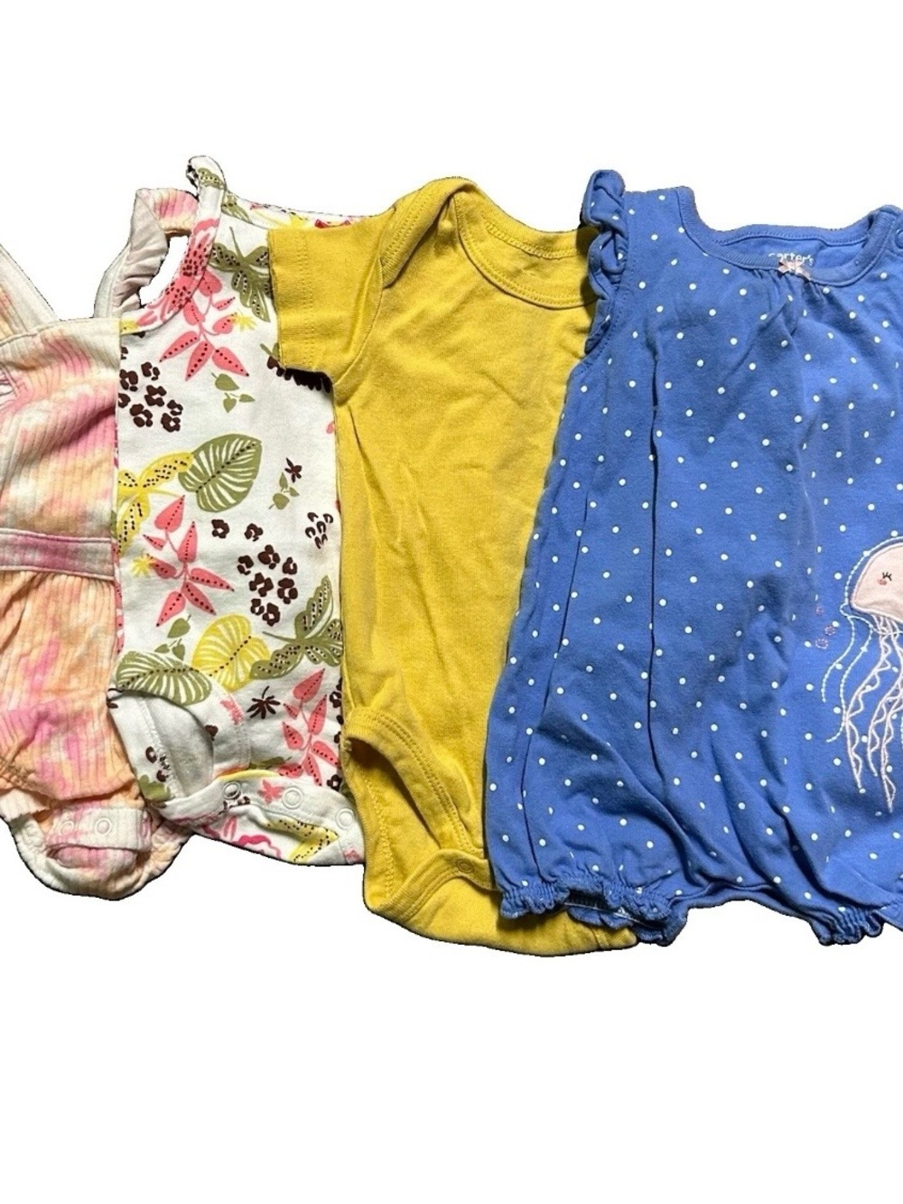Baby Girl Summer Clothing Short Sleeve Tank Top Romper Size 0-3 Months